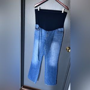 Liz Lange over the belly boot cut jeans size 12